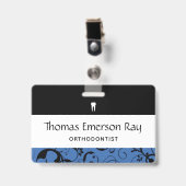 Zahnarztpersonal Pro Damaskus Ausweis (Vorderseite mit Clip)