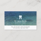 Zahnarztpflege Sauberes Wasser Ernennung Terminkarte (Vorderseite)