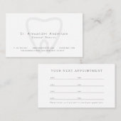 Zahnarztpflegekarte Visitenkarte (Vorne/Hinten)