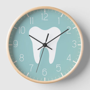 Zahnarztpraxis Dental Weißer Zahn Uhr