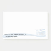 Zahnarztpraxis Einfache Haftnotizblöcke Post-it Klebezettel (Vorderseite)