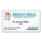 Zahnarztpraxis Magnetische Visitenkarte (Vorderseite)