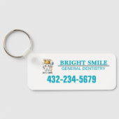 Zahnarztpraxis Schlüsselanhänger (Rückseite)