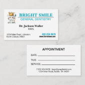 Zahnarztpraxis Visitenkarte (Vorne/Hinten)