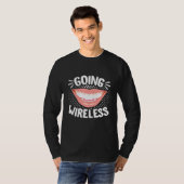 Zahnarztpraxis Zahnarzt wird drahtlos T-Shirt (Vorne ganz)