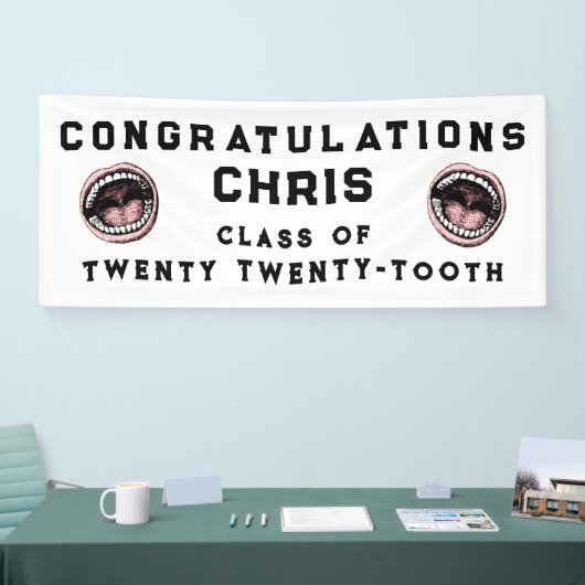 Zahnarztschullehrer-Abschluss Banner (Messe)