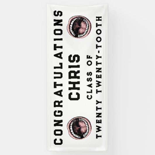 Zahnarztschullehrer-Abschluss Banner (Vertikal)