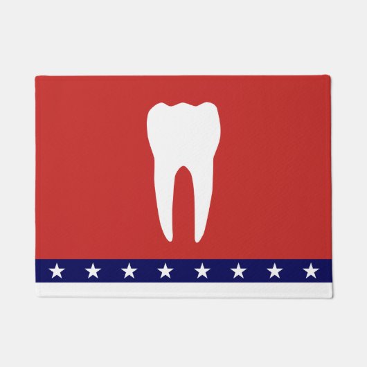 Zahnarztstern Fußmatte (Vorderseite)