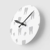 Zahnarzttapete Runde Wanduhr (Winkel)