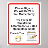 Zahnarztunterschrift Poster (Vorne)