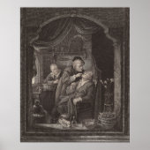 Zahnarztuntersuchung, Barockzeit, Gerrit Dou Poster (Vorne)