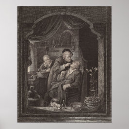 Zahnarztuntersuchung, Barockzeit, Gerrit Dou Poster