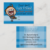 Zahnarztverabredungs-Erinnerungskarte Terminkarte (Vorne/Hinten)