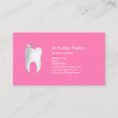 Zahnarztzahn Zahnklinik Whitening Smile Crown Visitenkarte (Rückseite)