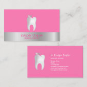 Zahnarztzahn Zahnklinik Whitening Smile Crown Visitenkarte (Vorne/Hinten)