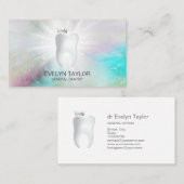 Zahnarztzahn Zahnklinik Whitening Smile Crown Visitenkarte (Vorne/Hinten)