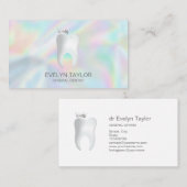 Zahnarztzahn Zahnklinik Whitening Smile Crown Visitenkarte (Vorne/Hinten)