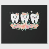 Zahnarztzahnarzt für Mundhygiene Geschenkpapier (Flach)