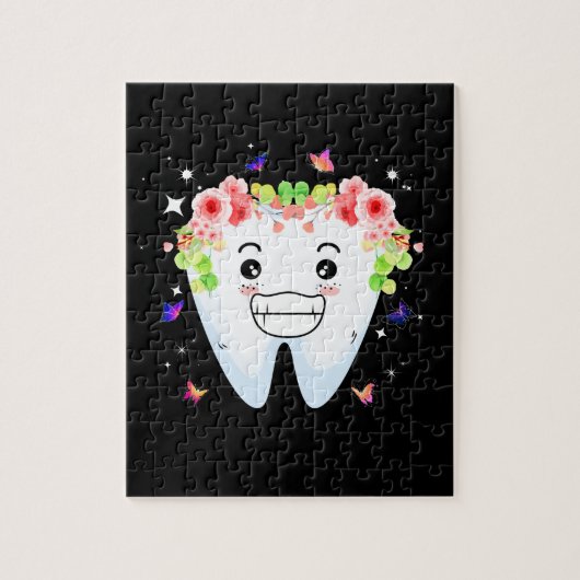 Zahnarztzahnarzt für Mundhygiene Puzzle (Vertikal)