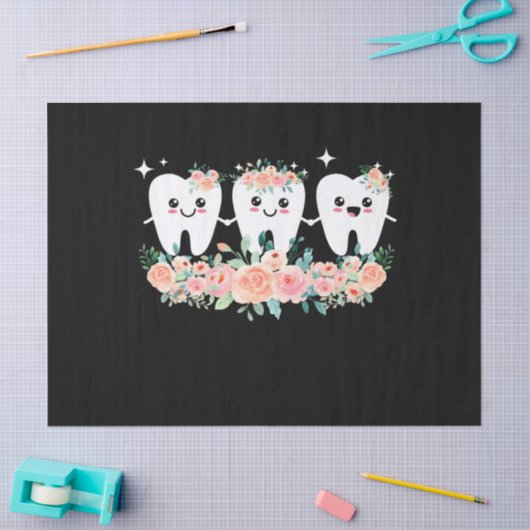 Zahnarztzahnarzt für Mundhygiene Seidenpapier (Basteln)