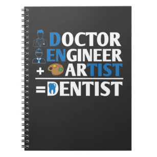 Zahnarztzahnarzt, Ingenieur für künstlerische Zahn Notizblock