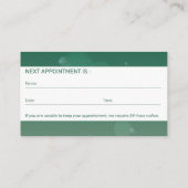 Zahnarztzahnarzt Zahnarztpraxis 3d Stand Visitenkarte (Rückseite)