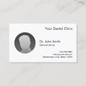 Zahnarztzahnarztbestellung Minimalistisches Foto Terminkarte (Vorderseite)