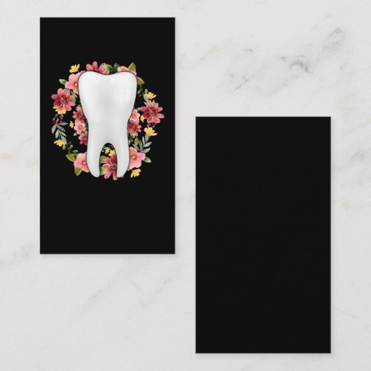 Zahnarztzahnärzte Blume Zahnarztassistent Visitenkarte (Vorne/Hinten)