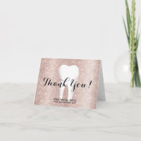 Zahnarztzahnärzte Blush Rose Gold Glitzer