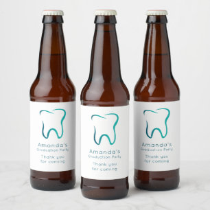 Zahnarztzahnärztestudium Bierflaschenetikett