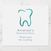 Zahnarztzahnärztestudium Bierflaschenetikett (Einzelnes Label)