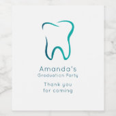 Zahnarztzahnärztestudium Weinetikett (Einzelnes Label)