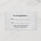 Zahnarztzahnarzthistenbüro Terminkarte (Rückseite)