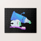 Zahnarztzahnärztin für Niedliche Zähne Puzzle (Horizontal)