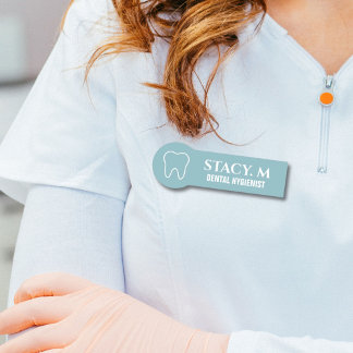 Zahnarztzahnärztin Namensschild