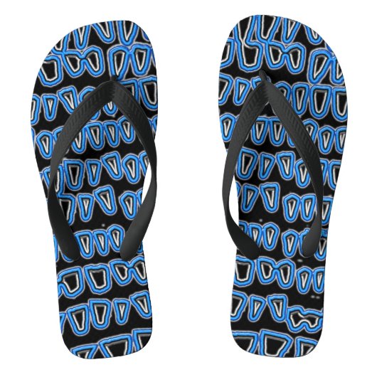 Zahnarztzahnärztin Orthodontist NEON BLUE Badesandalen (Fußbett)