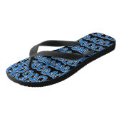 Zahnarztzahnärztin Orthodontist NEON BLUE Badesandalen (Schrägansicht)