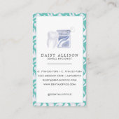 Zahnarztzahnärztin Zahnarzthygienin Visitenkarte (Rückseite)