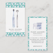 Zahnarztzahnärztin Zahnarzthygienin Visitenkarte (Vorne/Hinten)