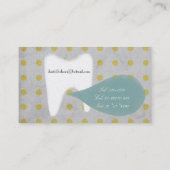 Zahnarztzahnarztkarte Operation Business Card Visitenkarte (Rückseite)