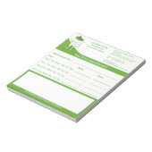 Zahnarztzahnarztzahnmedizinischer Zahnarztberuf Notizblock (Rotiert)