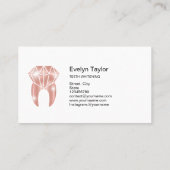 Zahnarztzähne Zahnheilmittel Lächeln Visitenkarte (Rückseite)