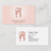 Zahnarztzähne Zahnheilmittel Lächeln Visitenkarte (Vorne/Hinten)