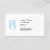 Zahnarztzähne Zahnheilmittel Lächeln Visitenkarte (Rückseite)