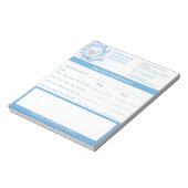 Zahnarztzahnmedizinischer Zahnarzt Notizblock (Rotiert)