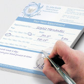 Zahnarztzahnmedizinischer Zahnarzt Notizblock