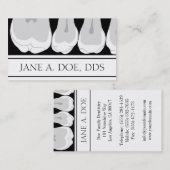 Zahnarztzahnzähne X-Ray-Illustration Visitenkarte (Vorne/Hinten)