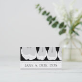 Zahnarztzahnzähne X-Ray-Illustration Visitenkarte (Stehend Vorderseite)