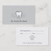 Zahnarztzeich-Motif-Terminkarte Terminkarte (Vorne/Hinten)