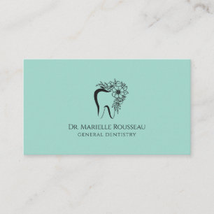 Zahnarztzeichen-Logo Green Dental Office Visitenkarte
